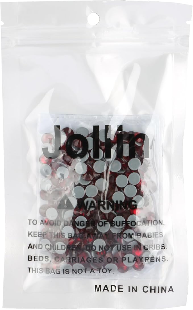 Jollin Hotfix Rhinestones Flatback Crystal Gems 6.4mm SS30, Dark Red | 288pcs Hot Fix Crystals Glass Rhinestones for Bedazzling, Crafting, Clothes, Shoes & Accessories DIY Decoration - Image 7