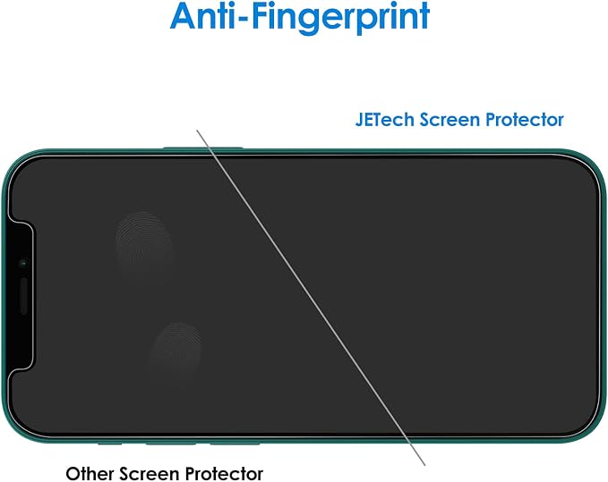 JETech Screen Protector for iPhone 12 Pro, 2+2 Pack | with Camera Lens Protector, HD Clear Tempered Glass, Face ID Compatible, Anti-Scratch Protection - Image 6