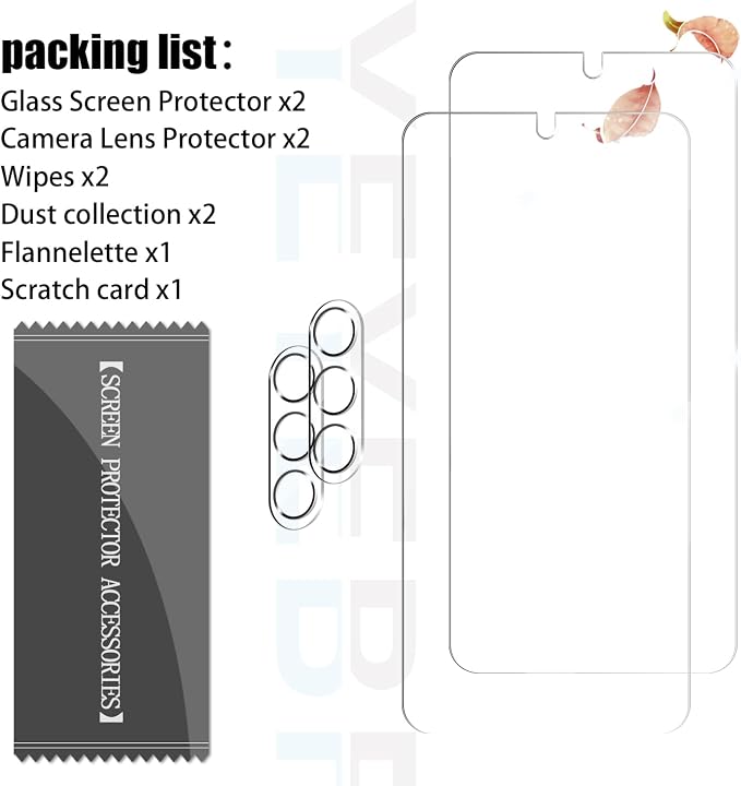 Screen Protector for Samsung Galaxy S23, [2+2 Pack] Tempered Glass for Galaxy S23 & Camera Lens Protectors[Ultrasonic Fingerprint Unlock] [Case Friendly] [Bubble-Free] - Image 7