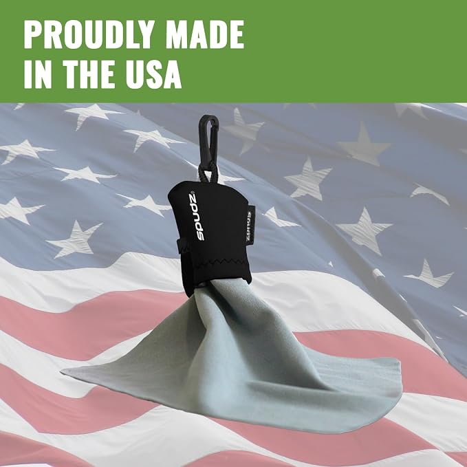 SPUDZ Ultra Microfiber Lens Cleaner with Closeable Bottom – Clip-On Pouch, Washable – for Binoculars, Scopes, Glasses, Screens | Ultra Four Trout, 6 x 6 Inch (3-Pack) - Image 4