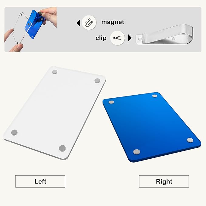 Car Sun Visor Photo Holder, Universal Magnetic Photo Clip, Decorate Your Car Visor Clip with Personality(Blue, 2.4x3.5) - Image 6