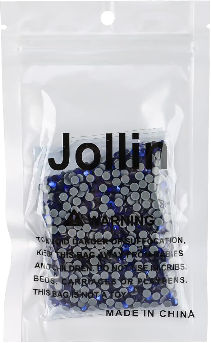 Jollin Hotfix Rhinestones Flatback Crystal Gems 4mm SS16, Sapphire | 1440pcs Hot Fix Crystals Glass Rhinestones for Bedazzling, Crafting, Clothes, Shoes & Accessories DIY Decoration - Image 7