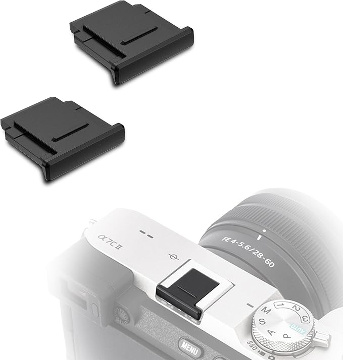 JJC 2 PCS Camera Hot Shoe Cover Cap for Sony A7IV A7III A6100 A6000 ZV1 A7C | Replaces Sony FA-SHC1M, for Sony ZV-E10 II ZV-1 II A7C II A7R V IV A7 V IV III A7S III A6400 A6100 RX1R III A9 III A99 II by JJC