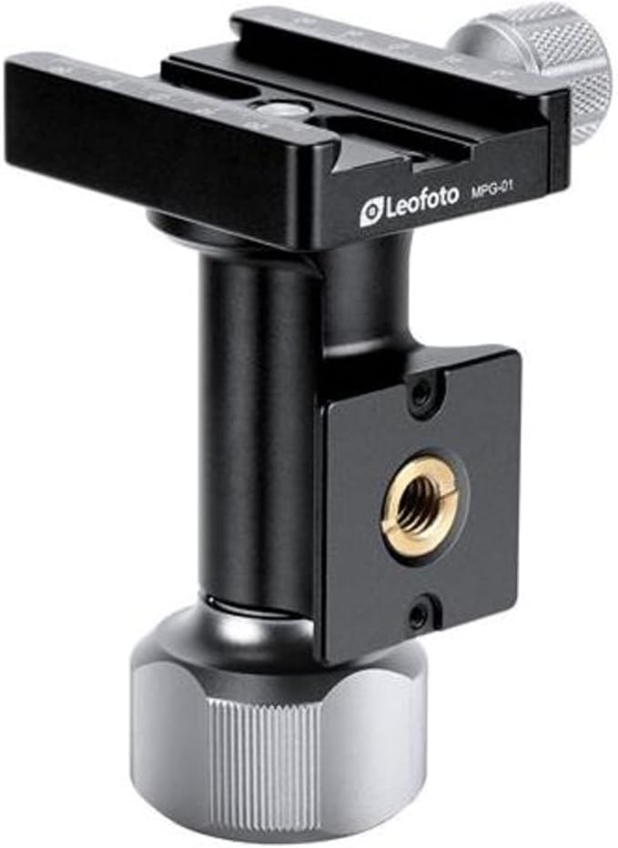Leofoto MPG Monopod Head, Side Mount Tilt Head, 360° Vertical Tilting, 3/8" Mounting Thread, Arca Compatible (MPG-01) - Image 5