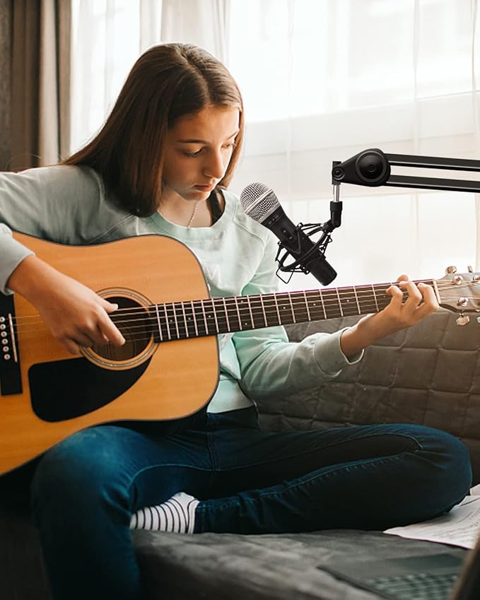 Microphone Shock Mount Mic Holder For Samson Q2U SM58 ATR2100-USB Behringer Xm8500, Mic Clip Holder Mount for Diameter 28mm-32mm Dynamic Microphone Like AT2005-USB PGA48 PGA58, Boseen - Image 5
