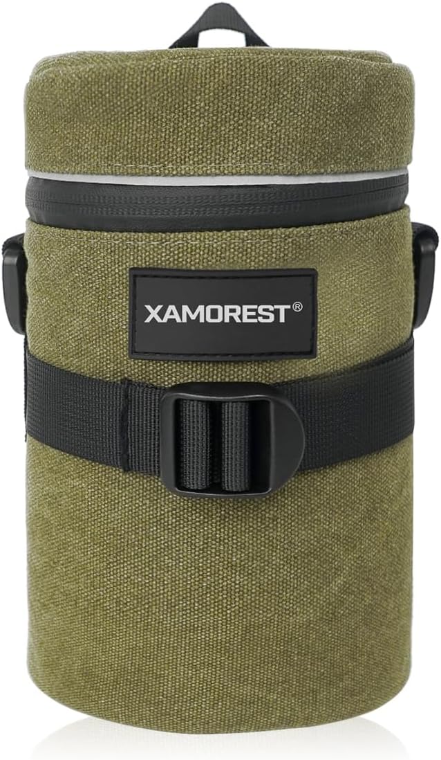 Camera Lens Case Lens Bag Compatible (3.15" x 5.71"(Canvas, Green)) - Image 2