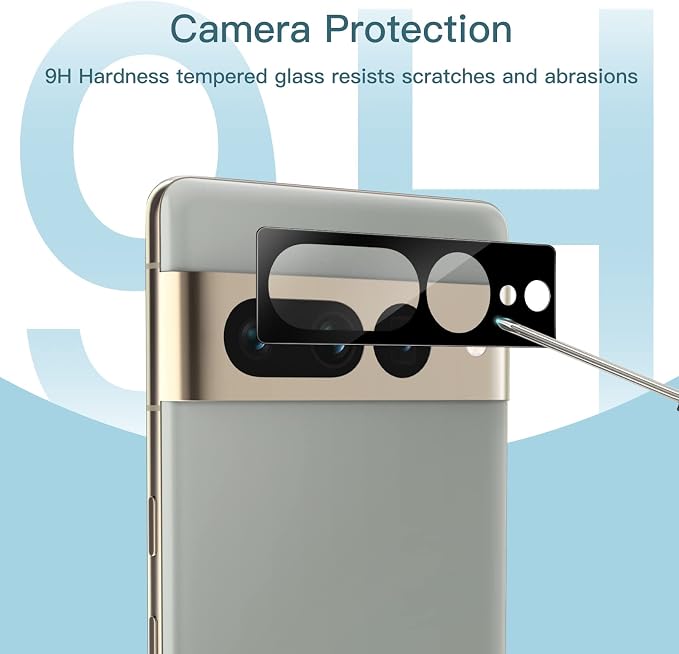 JETech TPU Screen Protector for Google Pixel 7 Pro, 2+2 Pack | with Camera Lens Protector, Flexible TPU Film, Fingerprint ID Compatible, HD Clear, Easy Installation - Image 6