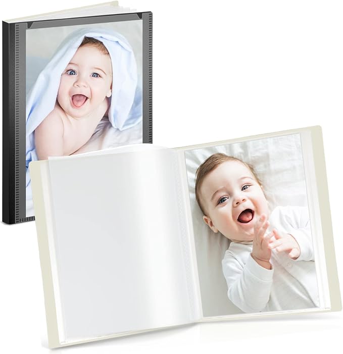 Cranbury 2-Pack Mini Photo Binders 4x6, 48 Photos, Clear Sleeves, Black | 24 Pockets Each, Customizable Covers, Compact Storage for 4x6 Photos & Keepsakes by CRANBURY