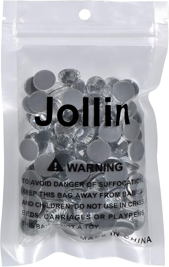 Jollin Hotfix Rhinestones Flatback Crystal Gems 12mm SS60, Crystal | 144pcs Hot Fix Crystals Glass Rhinestones for Bedazzling, Crafting, Clothes, Shoes & Accessories DIY Decoration - Image 7