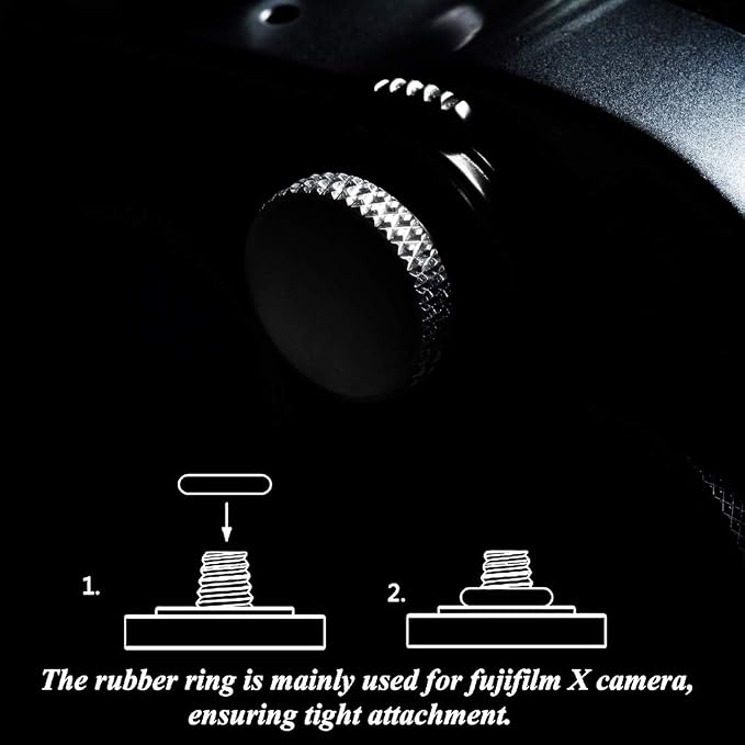 Camera Shutter Button (2 Pack/Silver) Upscale Soft Shutter Release Button | Pure Copper for Fuji X100VI X100V XT5， Anti Shake, Multi-Color, for Nikon Zf Leica Canon Fujifilm, Street Travel Daily - Image 6