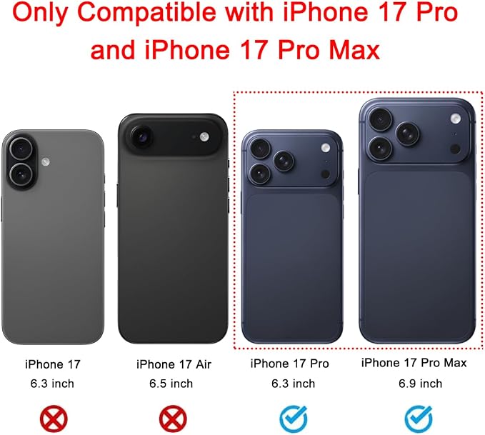 2 Sets OEM Back Rear Camera Lens Glass Replacement Compatible with iPhone 17 Pro and iPhone 17 Pro Max with pre-Installed Adhesive and Reparing Toolkit - Image 2