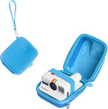 Protective Storage Case Compatible with Polaroid Go Instant Film Cameras - Polaroid Go 9035/9071/ 9070 Travel Case with Wrist Band - Blue by HIYQIN
