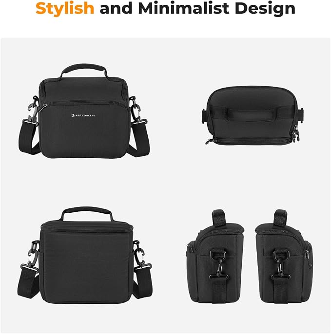 K&F CONCEPT Camera Sling Bag Small Crossbody Case | For DSLR/SLR Camera, Cute & Compact, Shoulder Photography Bags, Compatible for Canon/Nikon/Sony, BS09 - Image 7