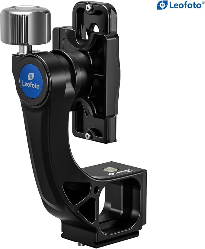 Leofoto MPG-02 Gimbal Attachment for Heads, Full Gimbal Head Function, Lightweight, Bubble Level, Arca Compatible on Botton and Side - Image 2
