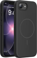miracase Magnetic for iPhone 17e Case & iPhone 16e Case, [Soft Anti-Scratch Microfiber Lining], Compatible with MagSafe, Silicone Shockproof Protection Phone Case for iPhone 17 e/16 e, Black by Miracase