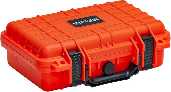 MEIJIA Portable All Weather Waterproof Protective Hard Case, Small Camera Case,Dry Case with Customizable Foam,Fit Use of Drones, Camera,Equipments, 11.65 ”x8.35”x3.78” - Image 4
