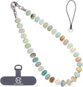 CH.yishi Crystal Beaded Phone Charm Wrist Strap Camera Lanyard | Handmade Cell Phone Chain,with Tether Tab,Keychain Bag Wallet Natural Stone Charm,Headphone Gemstone Decor,Camera Wrist Strap by CHyishi