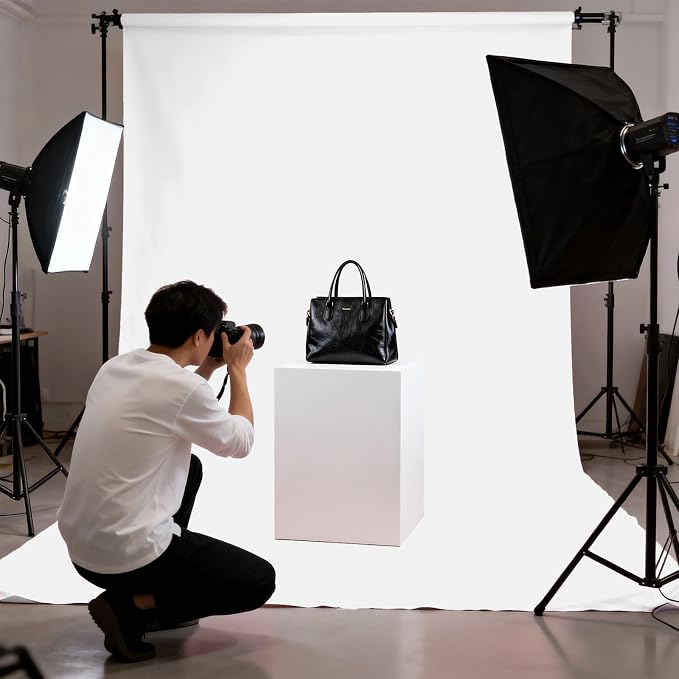 White Photo Backdrop for Photoshoot, Fabric 5x7ft | Polyester Studio Photography Backgrounds, Non Reflective, Easy to Hang, for Portrait Shoot, Product, Party, Video Creation - Image 4