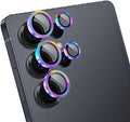 Camera Lens Protector for Samsung Galaxy S25 Ultra,1 Pack | Tempered Metal Glass Camera Cover, HD Clear Anti-Scratch Lens Screen Protector Film,Case Friendly,Colorful Titanium by Unknown