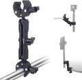 Double Clamp Mount,Double Super Clamp Camera Mount with 360° Ballhead Magic Arm for Desk, Cross Bars,Tripod, Handlebar Studio Light Stand Holder Photography Reflector, Flag, Umbrella,JC025 by Mechrig