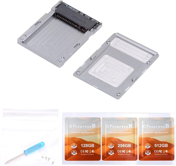 NVMe M.2 2230 SSD M-Key to CFexpress Type B Adapter Memory Card Kit Case CFE CFB Adapter Alloy Shell for Camera 8K RAW PCIe Expansion - Image 9