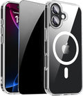 for iPhone 17 Case Clear with Privacy Screen Protector | Magnetic, Compatible with MagSafe, Shockproof Slim Phone Cover for iPhone 17, Transparent by ZOZDOKG