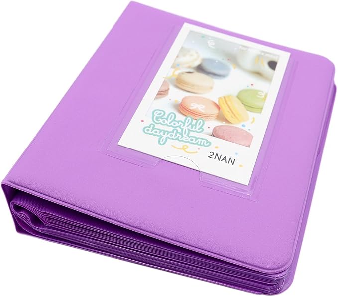 Ablus 64 Pockets Photo Album for Fujifilm Instax Mini 11 90 70 50S 26 25 9 8 8+ 7S Instant Camera, Polaroid Snap Z2300 PIC-300P Film & Kpop Photocards(Purple) - Image 3
