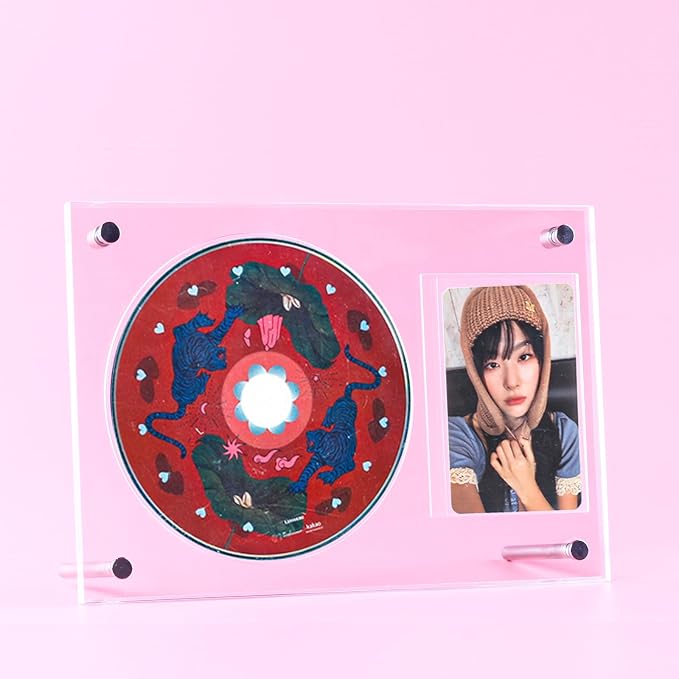 Photocard and CD Holder Stand, 66 x 91 mm, Holds 1CD+1Card | Acrylic Standing Display, Ultra Clear Trading Cases Protectors, For Kpop Photocard Baseball Basketball Photo - Image 7