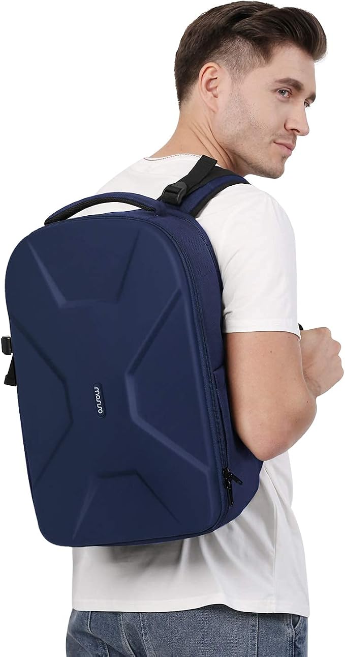 MOSISO Camera Backpack, DSLR/SLR/Mirrorless Photography Camera Bag | 15-16 inch Waterproof Hardshell Case with Tripod Holder&Laptop Compartment Compatible with Canon/Nikon/Sony, Navy Blue - Image 6