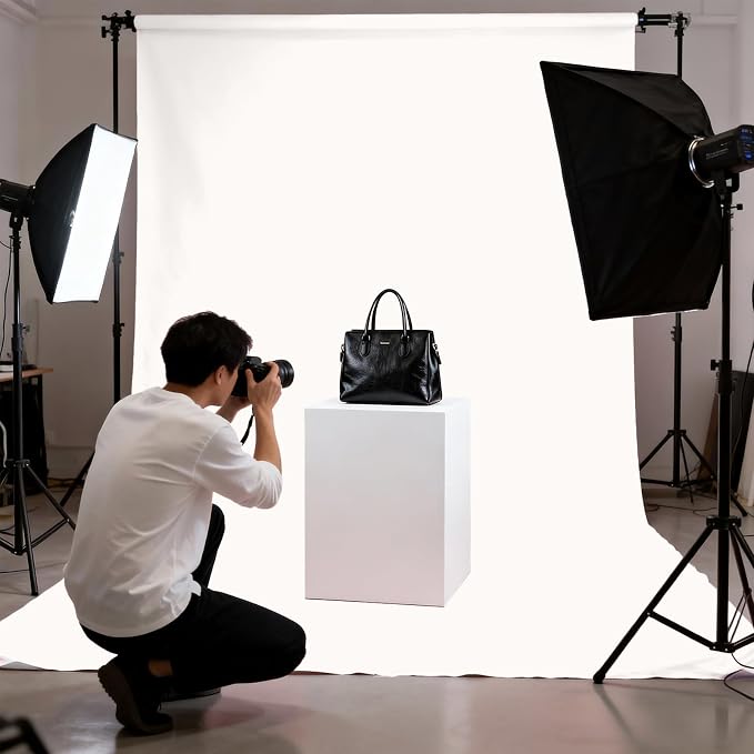 Ivory Photography Backdrop for Photoshoot, Fabric 5x7ft | Polyester Studio Photo Backgrounds, Non Reflective, Easy to Hang, for Portrait Shoot, Product, Party Decor, Video Creation - Image 4