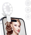Ring Light of Pocket-Size: Rechargeable Small Ring Light for Phone, Laptop & Makeup - Perfect for Small & Adults, Portable Selfie Light (White) by Starkik