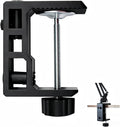 Replacement Heavy Duty C Clamp for 1/2” and 5/8” Hole Base Magnifying Lamp,Desk Lamp,Swing Arm Lamp,Phone I pad Mount,Tablet Mic Holder,Table Mount Clamp for Microphone Stand Mic Boom Arm (G2 BLACK) by MeetRade