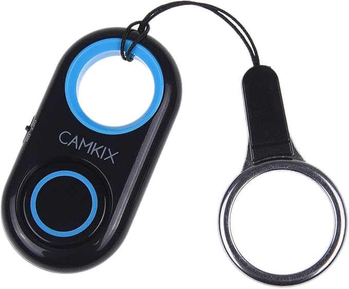CamKix Camera Shutter Remote Control with Bluetooth Wireless Technology - Works Flawlessly with iPhone/iPad and Android (Blue) by CamKix