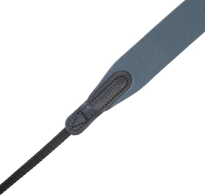 OP/TECH USA E-Z Comfort Neoprene Neck Strap - Lightweight, Padded, Adjustable Strap for DSLR, Mirrorless & Binoculars (Charcoal) - Made in USA - Image 2