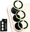for Samsung Galaxy S26 Plus Camera Lens Protector, Individual Metal Ring Tempered Glass Lens Cover, [Strong Adsorption] Scratch Resistant Ultra-Thin HD Clear Lens Cover, 1 Set-Yellow Shine by Btscase