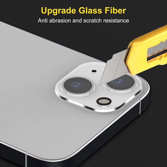 Camera Lens Protector (3 Pack) Compatible with iPhone 14& iPhone 14 Plus Camera Lens Cover Protection, HD Clear Anti-Scratch - Image 2