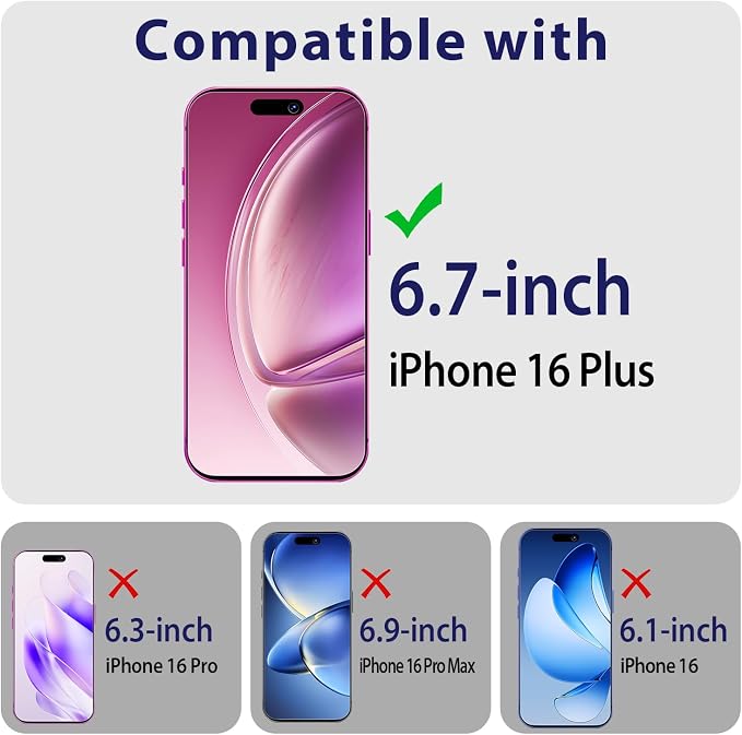2+2 Pack Screen Protector for iPhone 16 Plus Tempered Glass | with Camera Lens Protector, 9H Hardness, Anti Scratch, Bubble Free - Image 2
