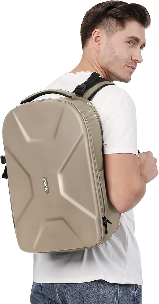 MOSISO Camera Backpack, DSLR/SLR/Mirrorless Photography Camera Bag | 15-16 inch Waterproof Hardshell Case with Tripod Holder&Laptop Compartment Compatible with Canon/Nikon/Sony, Camel - Image 6