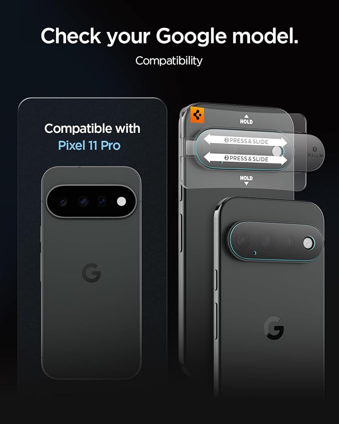 Spigen Glas.tR EZ FIT Pro Optik Camera Lens Protector for Pixel 11 Pro - Image 2