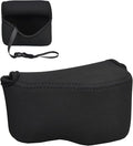 Neoprene Camera Case Pouch for Compact Camera + Lens Below 4.7x2.9x3.4" | w Anti-Lost Strap,Camera Bag for Leica DLUX8, XM5 w XF 23mm F2.8, ZV-E10 A6100 A6500 A6300 w E 16-50,LX100,M10 M w EF-M 22 F2 by JJC