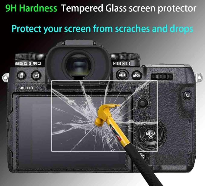 ULBTER Screen Protector for Sony Alpha 1 / A1 & HotShoe Cover [3+2Pack] | 0.3mm 9H Hardness Tempered Glass Anti-Scrach Anti-Fingerprint Anti-Bubble - Image 3