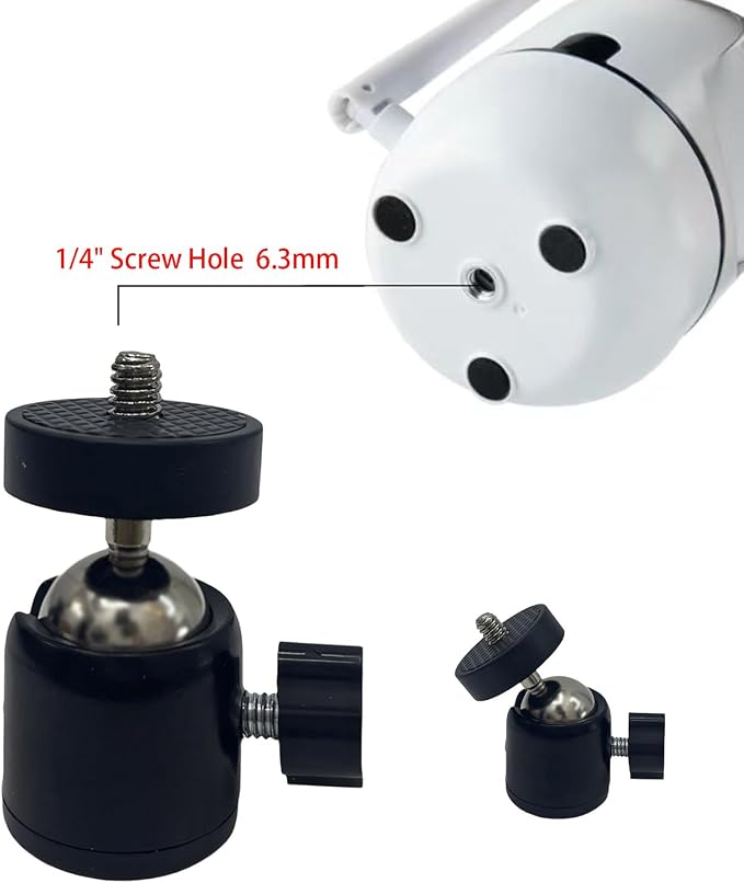 Universal Camera Clamp Mount with 360-Degree Swivel Head, 1/4 Inch Screw, Black (1 Pack) - Image 3