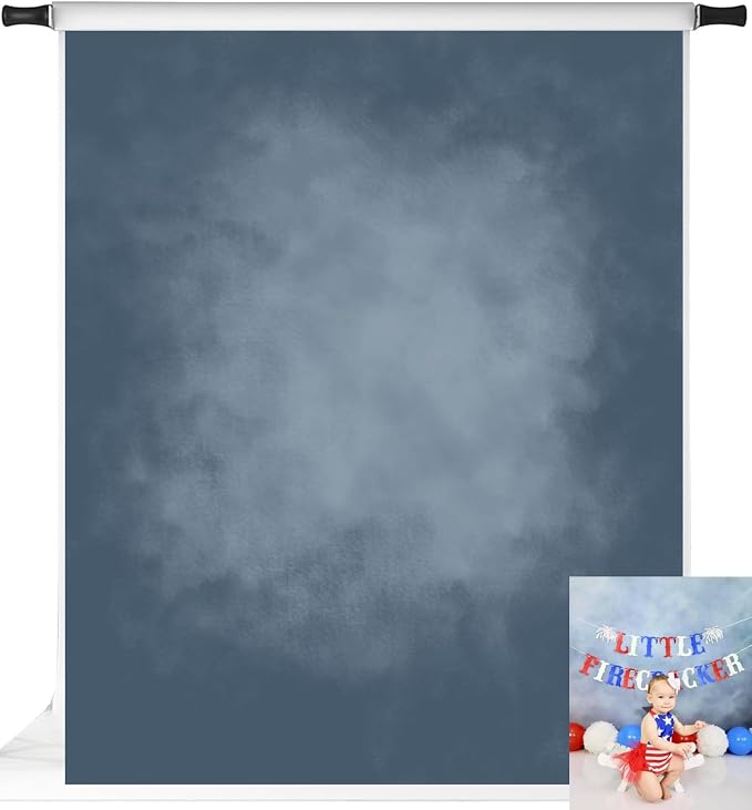 Kate Blue Photography Backdrops Abstract Photo Backdrop Poratrait Background for Photoshoot, 8x10ft by KateBackdropforPhotography