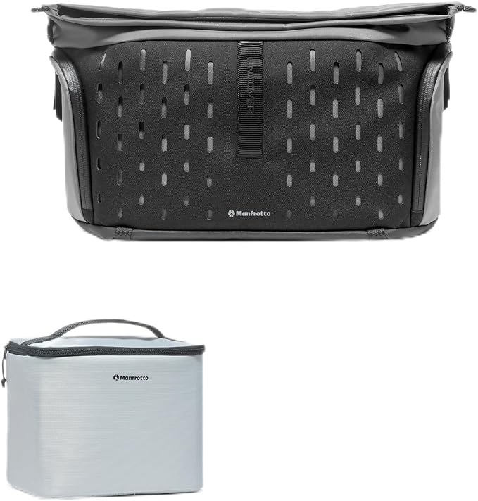 Manfrotto Uncover Camera Messenger Bag 12L, Expandable Roll-Top | Photography Shoulder Bag for Compact Mirrorless & DSLR, 11" Tablet Compartment, Everyday Travel Bag by Unknown