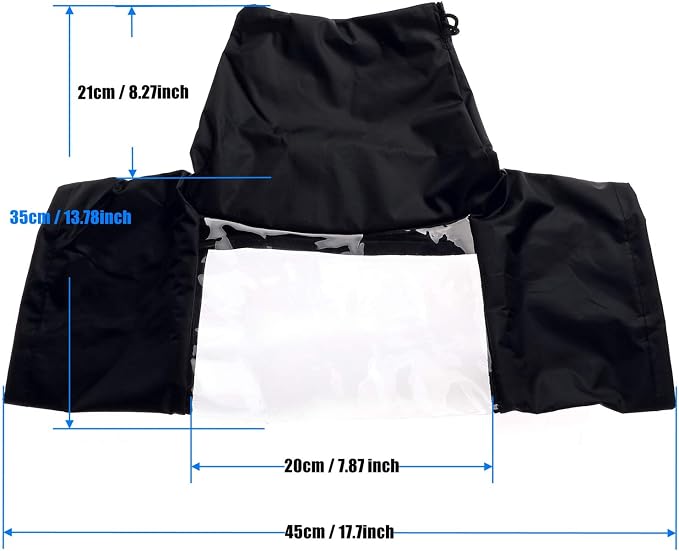 Waterproof Camera Rain Cover Soft Black Camera Rain Lens Covers | Professional Camera Sleeve Weather Protector Lens Jacket Covers for All DSLR SLR Cameras - Image 3