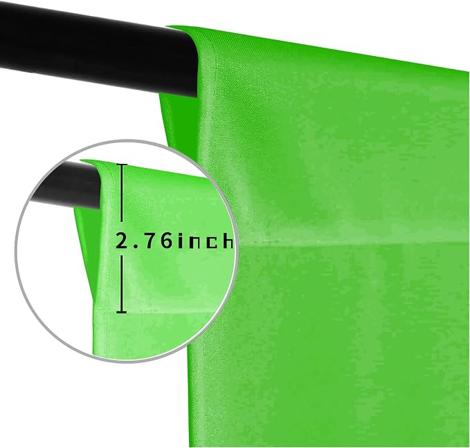 Green Photo Backdrop for Photoshoot Background Photography 6x9ft | Polyester, Chroma Key, Live Streaming, Zoom Video Studio, Online Courses - Image 5