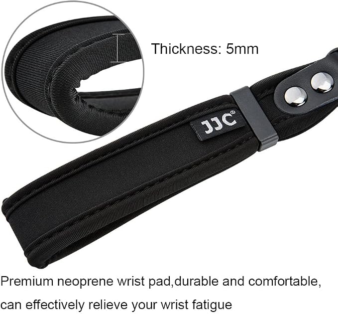 JJC Soft Camera Hand Strap Wrist Strap for Canon Rebel T7 T6 T8i SL3 90D | for Canon 80D 70D RP M50 Nikon D3500 D750 Z5 Z6 Z7 Z8 Z50 Z30 Sony ZV-E1 A6000 A6100 A6400 A6700 A7 Fuji X-T5 X-T4 X-T30 X-E4 - Image 2