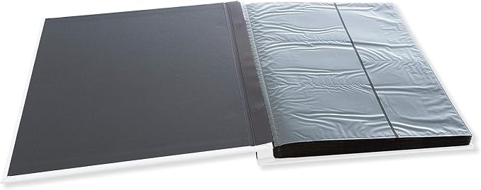 Kiera Grace 400-Pocket Jocelyn Simple & Classic Photo Album For Home & Office With CD Storage Pocket, 13.19”L x 12.01"W x 1.5“H To Display 400-4" x 6" Pictures, 6 Pieces, White - Image 5