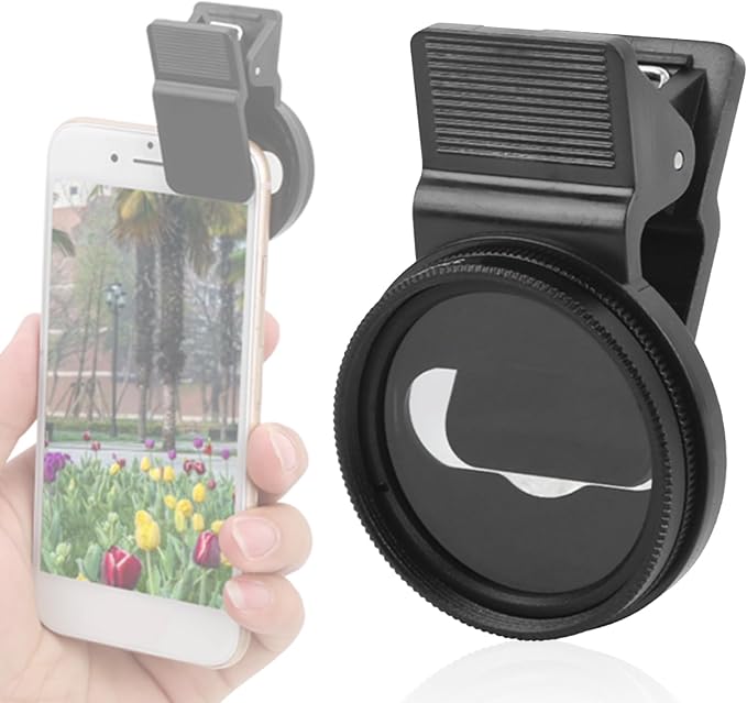 37mm CPL Polarizing Lens Filter, Portable Polarizer Camera Lens，Mobile Phone Clip Designed,Polarizer Lens Filter Improve Color Saturation and Contrast,for Eliminating or Reducing Light Spots by EIMSOAH