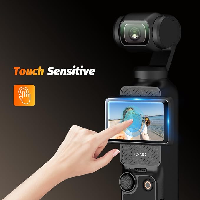 AMAZEAR Lens Screen Protector for DJI Osmo Pocket 4/3 / Xtra Muse (6 Pack), Pocket4 Accessories Tempered Glass Screen Protector OLED Display, Full Protection, Ultra HD, 9H Hardness, Scratch Resistant - Image 6